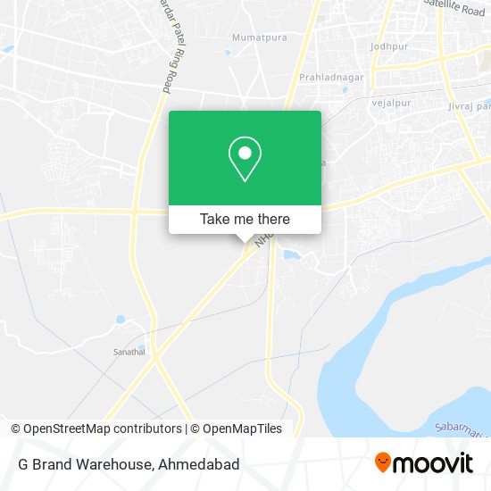 G Brand Warehouse map