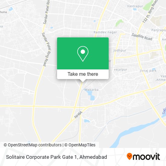 Solitaire Corporate Park Gate 1 map