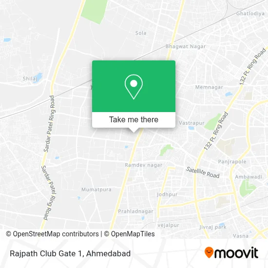 Rajpath Club Gate 1 map