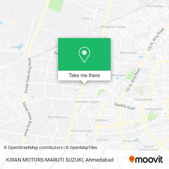 KIRAN MOTORS-MARUTI SUZUKI map