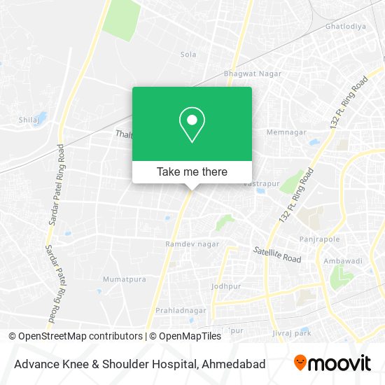 Advance Knee & Shoulder Hospital map