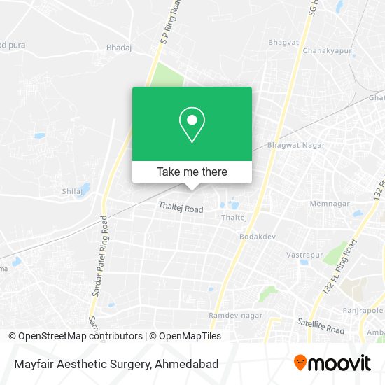 Mayfair Aesthetic Surgery map