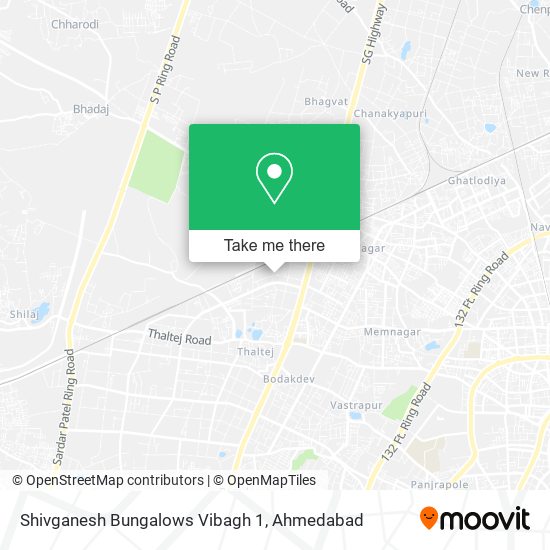 Shivganesh Bungalows Vibagh 1 map