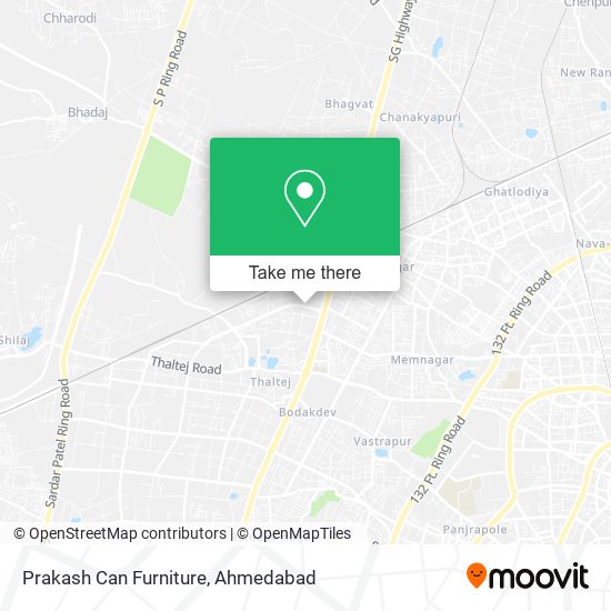 Prakash Can Furniture map
