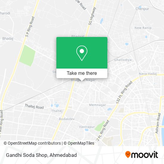 Gandhi Soda Shop map