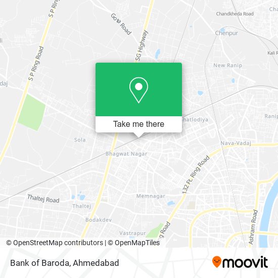 Bank of Baroda map