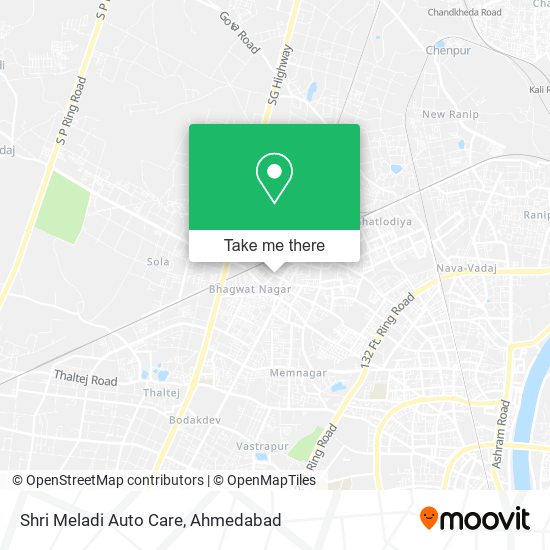 Shri Meladi Auto Care map