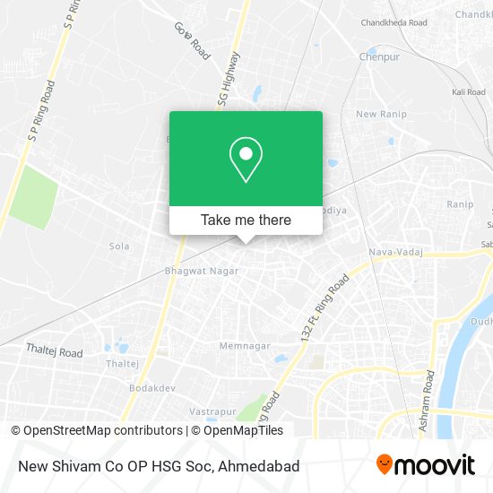 New Shivam Co OP HSG Soc map