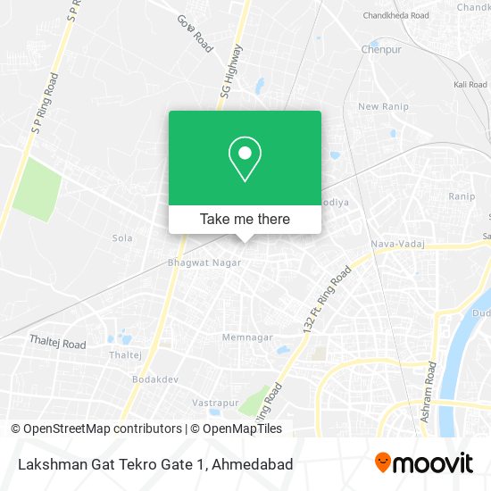 Lakshman Gat Tekro Gate 1 map