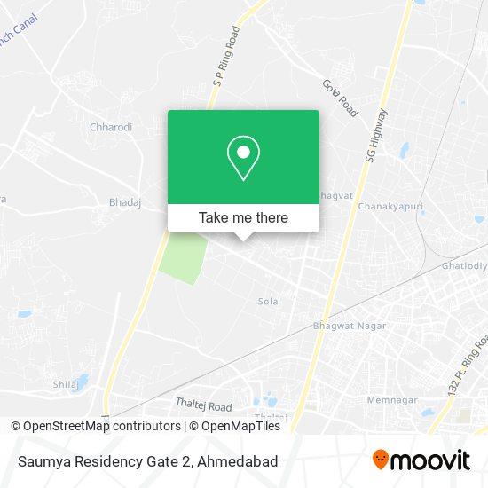 Saumya Residency Gate 2 map