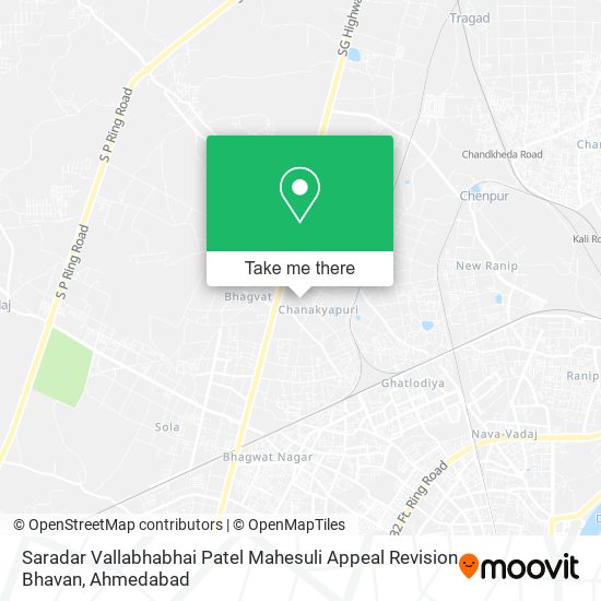 Saradar Vallabhabhai Patel Mahesuli Appeal Revision Bhavan map