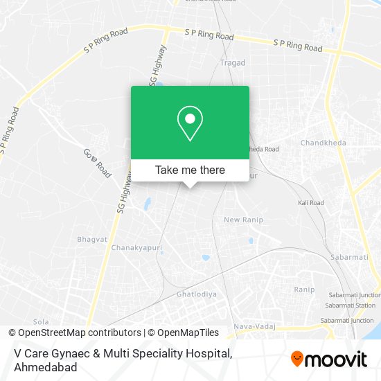 V Care Gynaec & Multi Speciality Hospital map