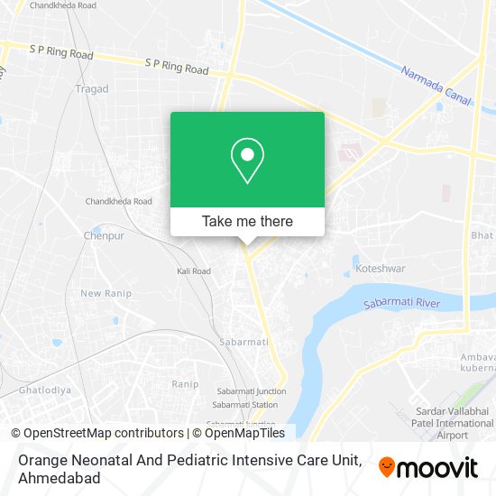 Orange Neonatal And Pediatric Intensive Care Unit map