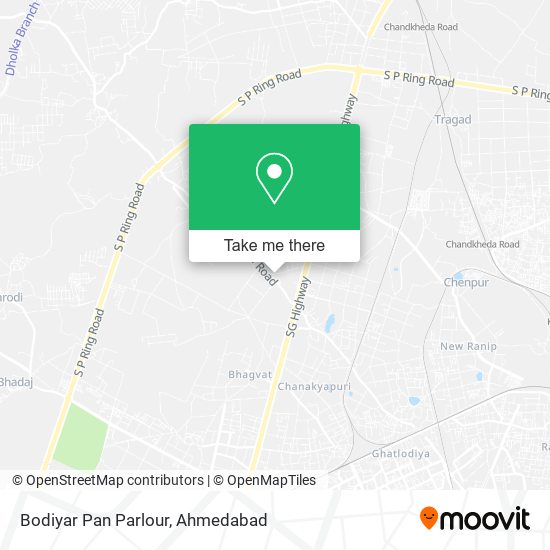 Bodiyar Pan Parlour map