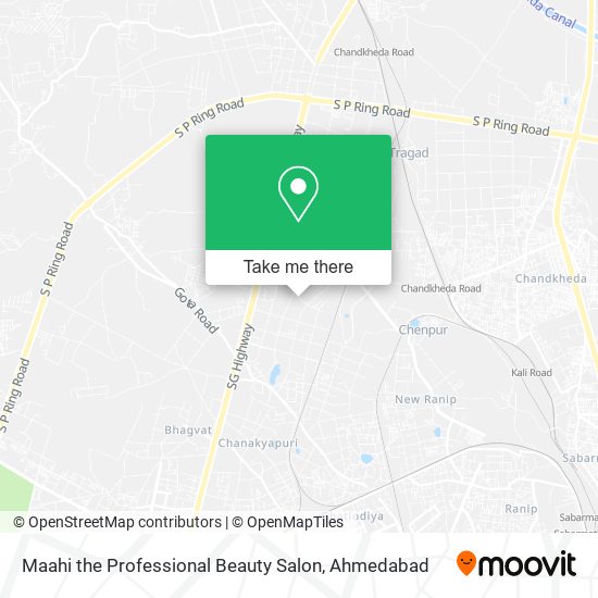 Maahi the Professional Beauty Salon map