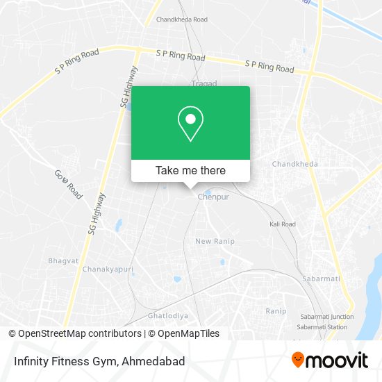 Infinity Fitness Gym map