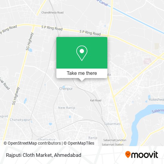 Rajputi Cloth Market map