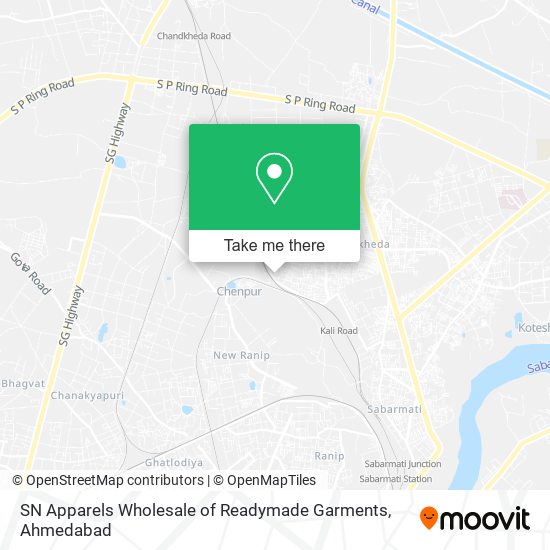 SN Apparels Wholesale of Readymade Garments map