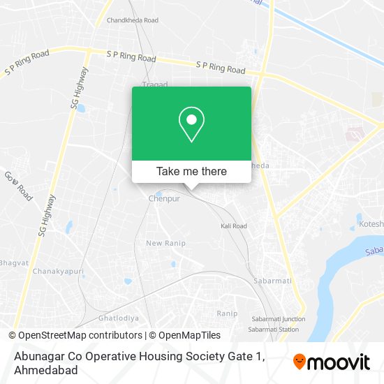 Abunagar Co Operative Housing Society Gate 1 map