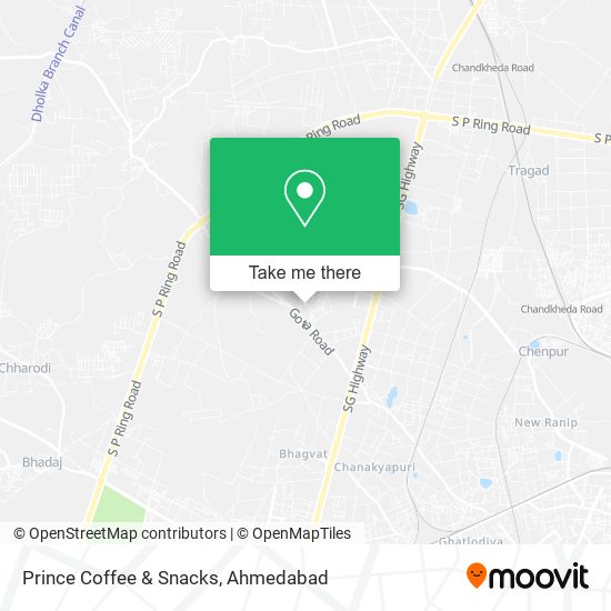 Prince Coffee & Snacks map
