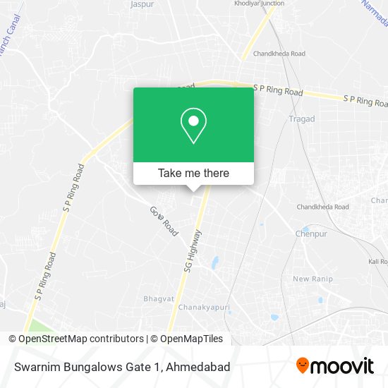 Swarnim Bungalows Gate 1 map