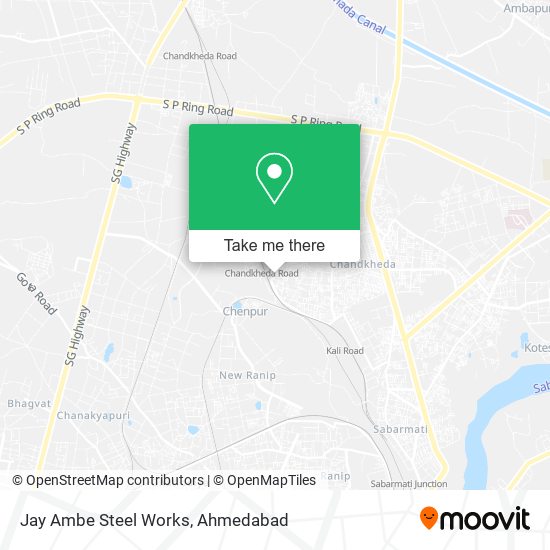 Jay Ambe Steel Works map