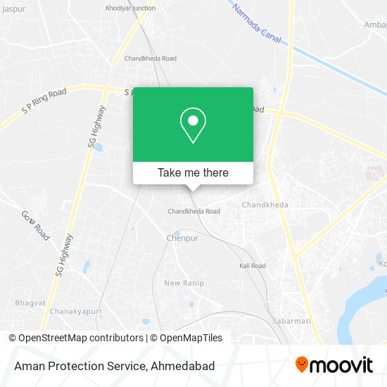 Aman Protection Service map