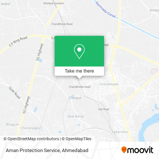 Aman Protection Service map