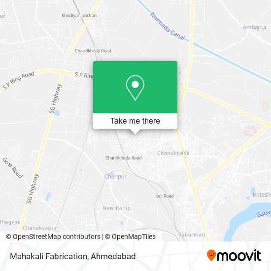 Mahakali Fabrication map