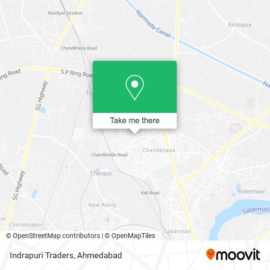 Indrapuri Traders map