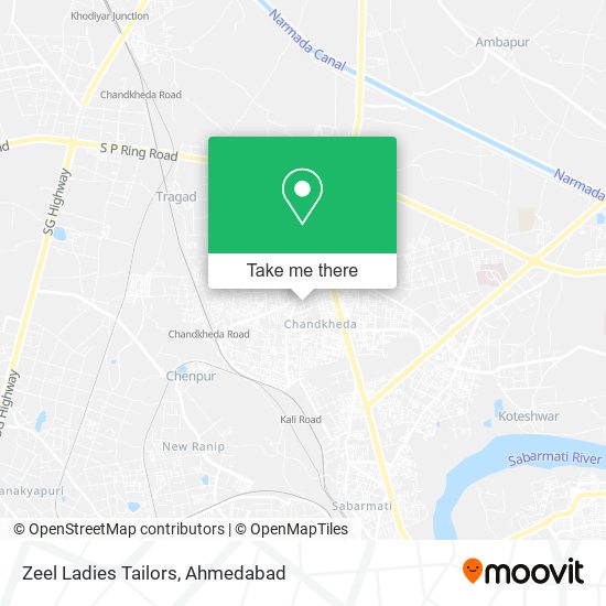 Zeel Ladies Tailors map