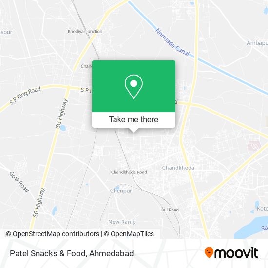 Patel Snacks & Food map