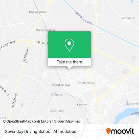 Sevenday Driving School map