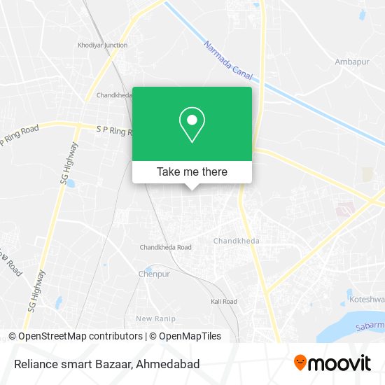 Reliance smart Bazaar map