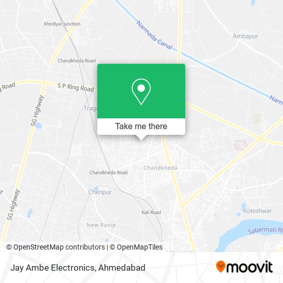 Jay Ambe Electronics map