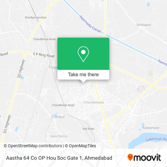 Aastha 64 Co OP Hou Soc Gate 1 map