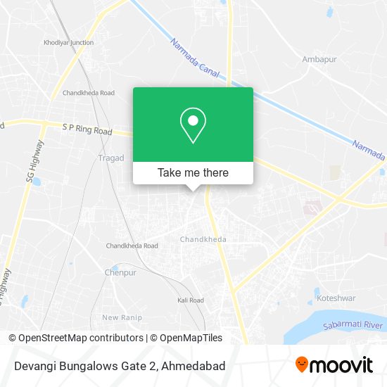 Devangi Bungalows Gate 2 map