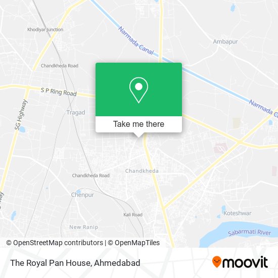 The Royal Pan House map