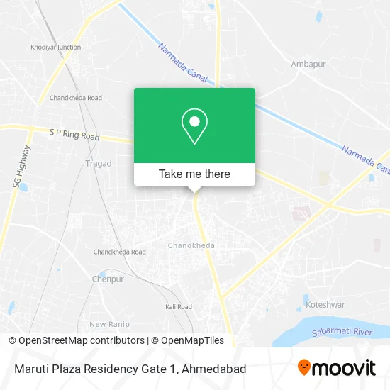 Maruti Plaza Residency Gate 1 map