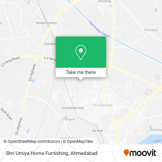 Shri Umiya Home Furnishing map