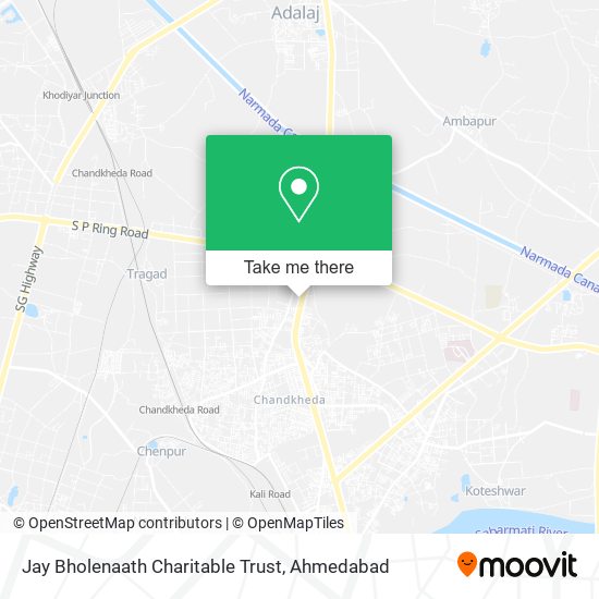 Jay Bholenaath Charitable Trust map
