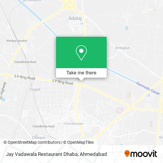 Jay Vadawala Restaurant Dhaba map