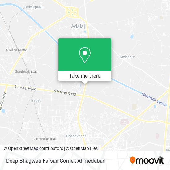 Deep Bhagwati Farsan Corner map