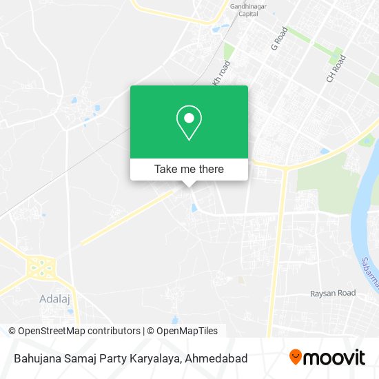 Bahujana Samaj Party Karyalaya map