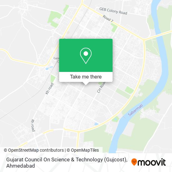 Gujarat Council On Science & Technology (Gujcost) map