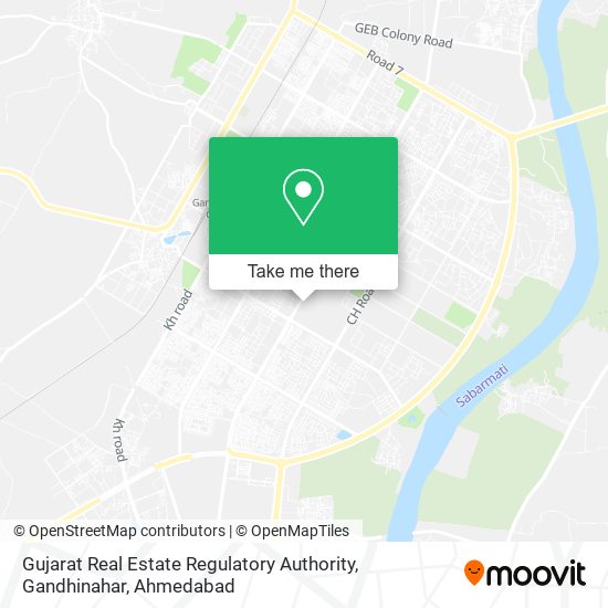 Gujarat Real Estate Regulatory Authority, Gandhinahar map