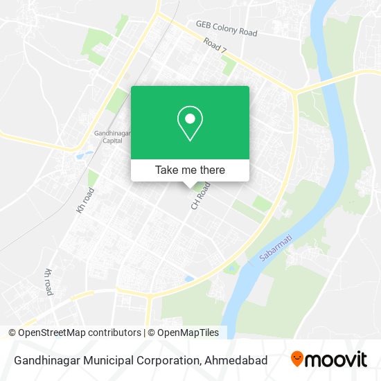 Gandhinagar Municipal Corporation map