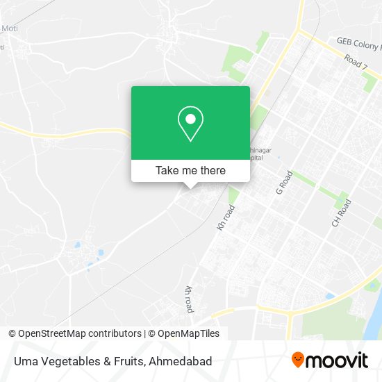 Uma Vegetables & Fruits map