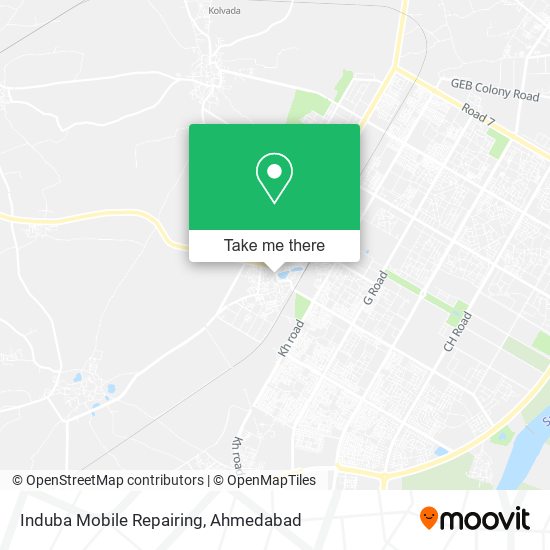 Induba Mobile Repairing map