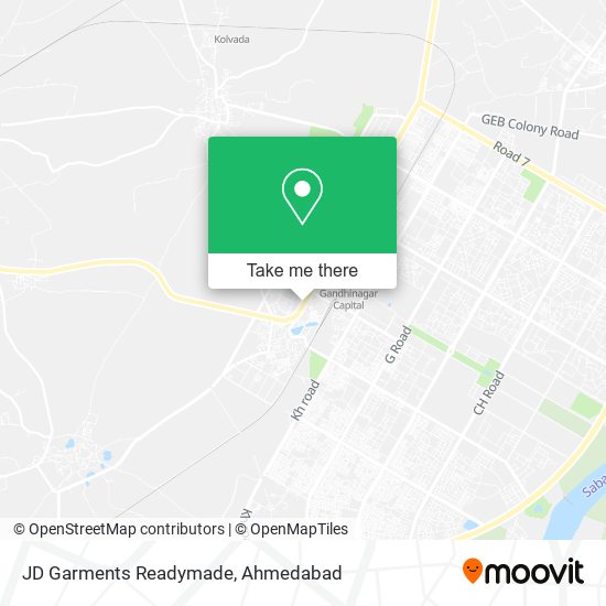 JD Garments Readymade map